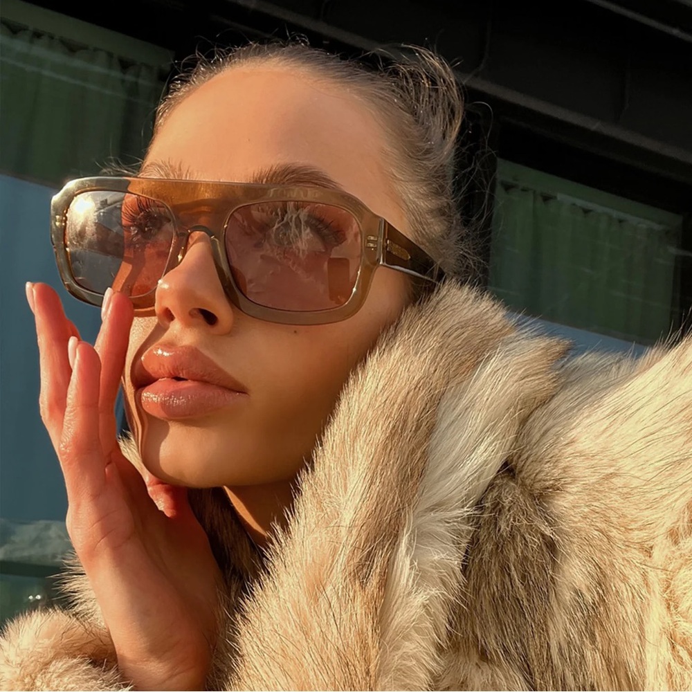 BRAND NEW VEHLA - KAIA SUNGLASSES - CARAMEL / TOFFEE